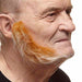 Strawberry Red and White Costume Sideburns
