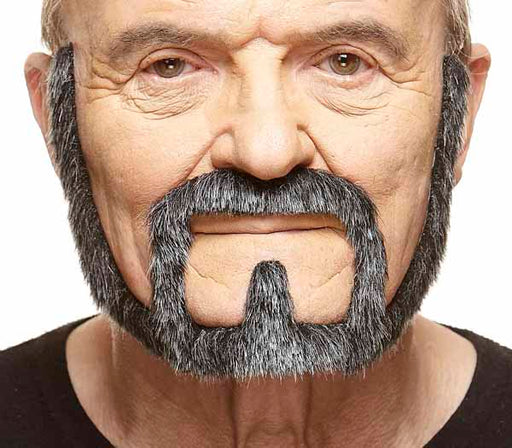Salt and Pepper Costume Moustache and Beard Set