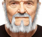 White and Grey Costume Moustache and Beard Set