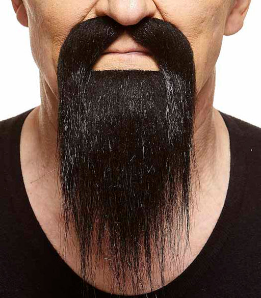 MOUSTACHE & BEARD BLACK 10X22CM