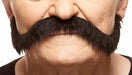 Oversized Black Self-Adhesive Costume Moustache, 29 cm
