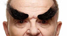Black Self-Adhesive Costume Eyebrows, 6 Pieces