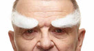 White Costume Eyebrows, 19 x 3 cm