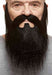 MOUSTACHE & BEARD BLACK 25 X31 CM