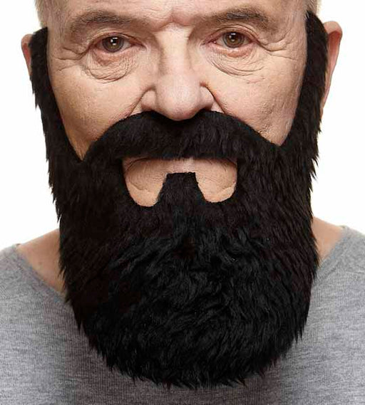 MOUSTACHE & BEARD BLACK 24 X24 CM