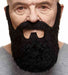 MOUSTACHE & BEARD BLACK 24 X24 CM
