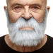 MOUSTACHE & BEARD WHITE/GREY 24X18CM