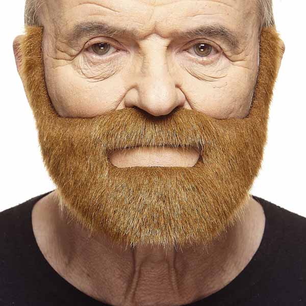 MOUSTACHE & BEARD AUBURN 24CM X 15CM