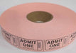 ROLL TICKETS 2000 ADMIT PINK
