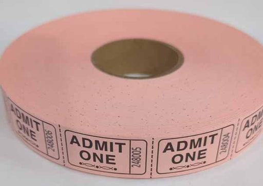 ROLL TICKETS 2000 ADMIT PINK
