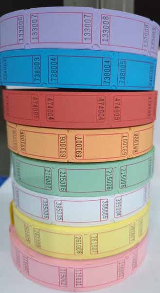 ROLL TICKETS 2000 BL ANK ASST COLORS