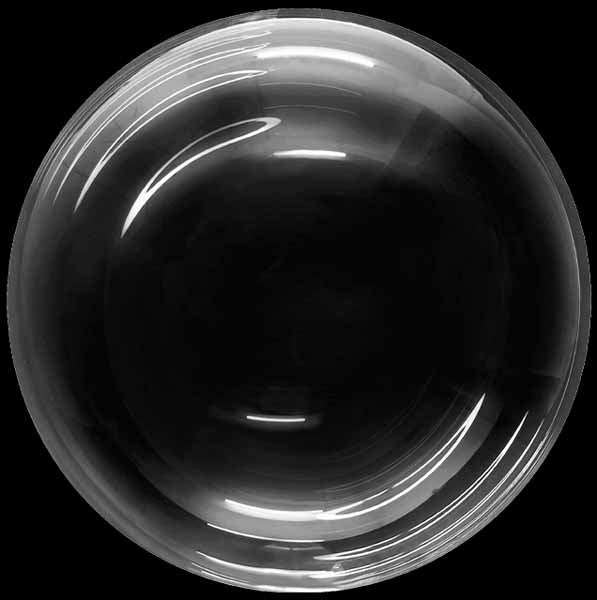 24 Inch Clear Bobo Balloons, 10 Pack