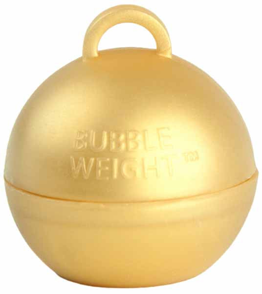 35 g Metallic Gold Bubble Balloon Weights, 10 Pack