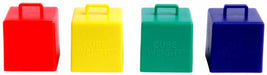 Primary Assorted 65 g Cube Balloon Weights, 10 Count