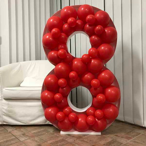 120 cm Number 8 Balloon Mosaic Frame Kit