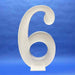 150 cm XL Number 6 Balloon Mosaic Frame