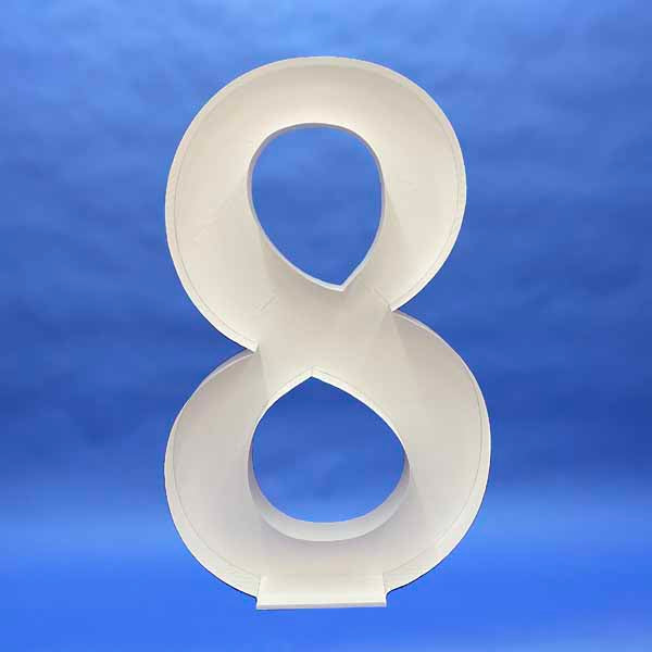 XL Number 8 Balloon Mosaic Frame Kit, 150 cm