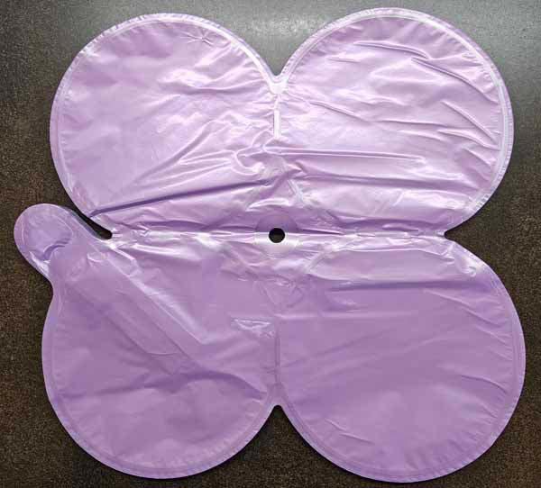 8-Inch Chrome Lavender Quad Foil Balloon