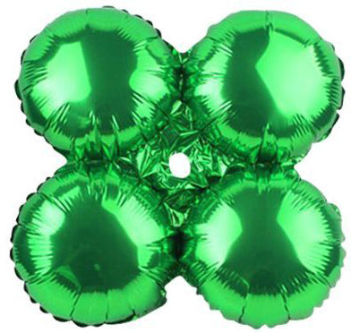 17-Inch Green Foil Quad Balloon