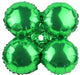 17-Inch Green Foil Quad Balloon