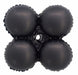 17-Inch Matte Black Foil Quad Balloon