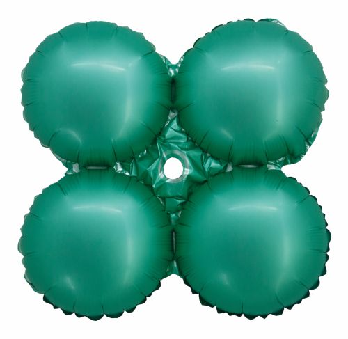 17 Inch Matte Green Foil Quad Balloon