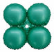 17 Inch Matte Green Foil Quad Balloon