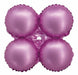 8-Inch Matte Pink Foil Quad Balloon