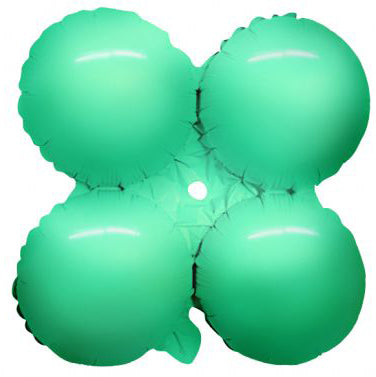 17 Inch Macaron Seafoam Foil Quad Balloon