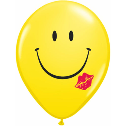 "A Smile & A Kiss Yellow Balloons (50 Pack)"