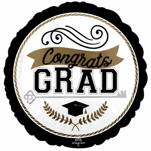 Congrats Grad Achievement Is Key Foil Balloon - 18 Inches (5/Pk)