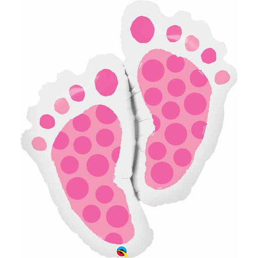 "Adorable Baby Feet Pink Balloon Set"