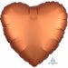"Amber Heart Satin Luxe Flat - 18 Inch"
