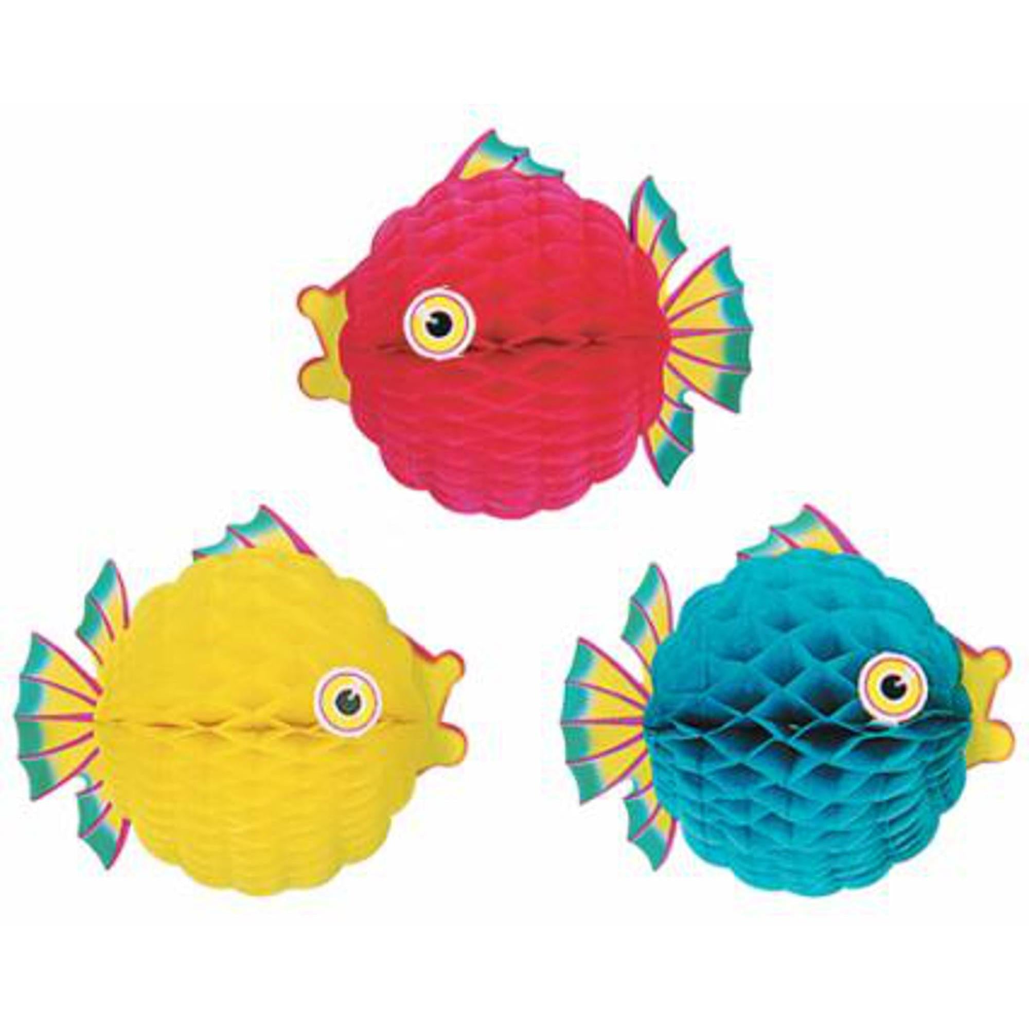 Assorted Tissue Bubble Fish - 12 Inches — Shimmer & Confetti