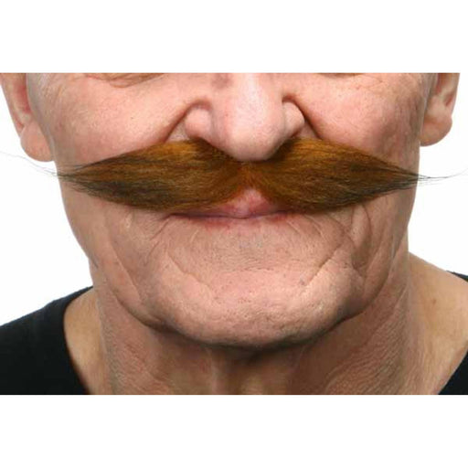 Auburn- Brown Synthetic Moustache