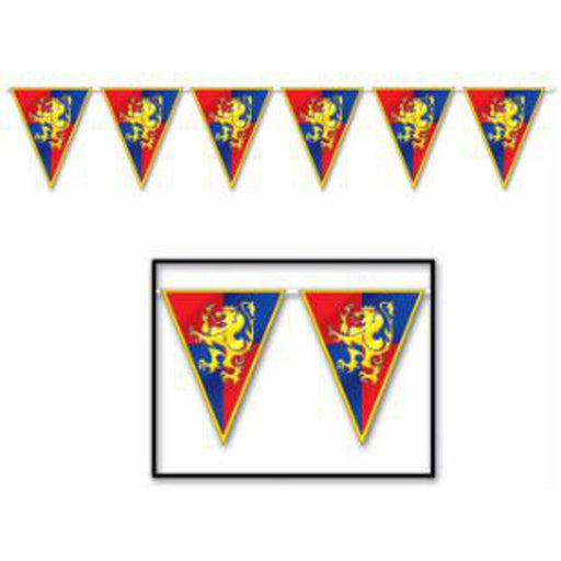 "Authentic Medieval Pennant Banner - 10" X 12'"