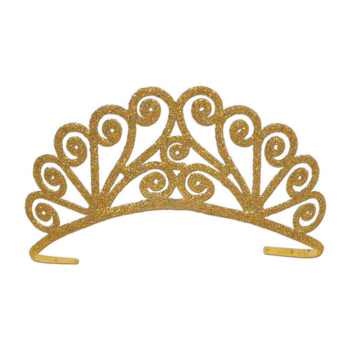 Sparkling Gold Glittered Tiara