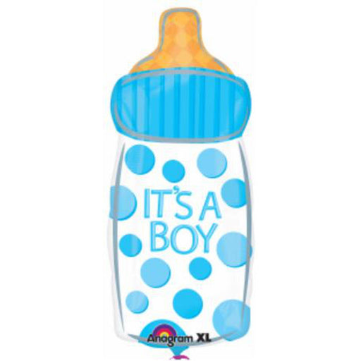 "Baby Boy Bottle Balloon & S50 Balloon Pack"
