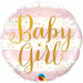 "Baby Girl Pink Stripes 18" Round Pillow Package"
