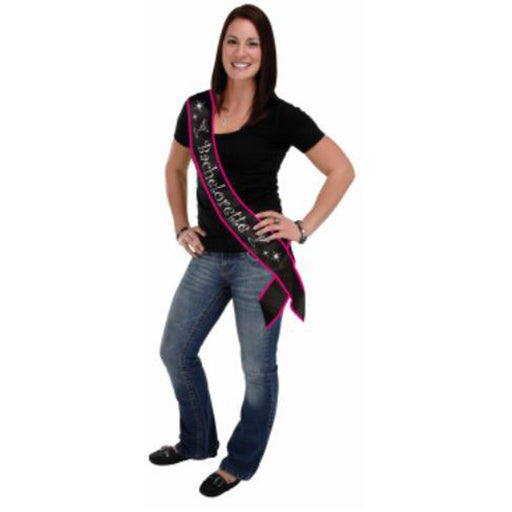 Bachelorette Satin Sash - 33"X4" (1/Pk)