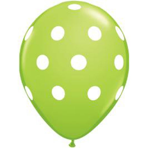 "Big Polka Dots Balloons - 11" Large, 50 Count"