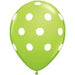 "Big Polka Dots Balloons - 11" Large, 50 Count"