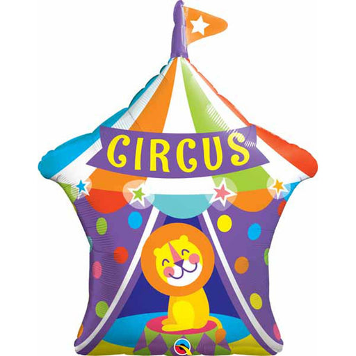 36" Qualatex Big Top Circus Lion Foil Balloon Majestic Mane of Celebration (5/Pk)