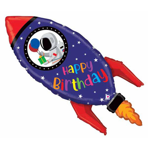 Birthday Rocket 40" Balloon Party Package