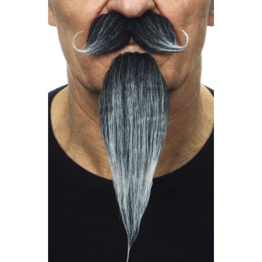 Moustache With Goatee - Black/Grey