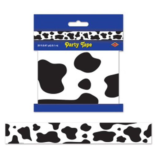 "Black And White Cow Print Party Tape"