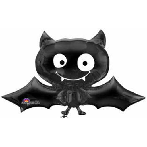 Black Bat Halloween Foil Balloon - 41"