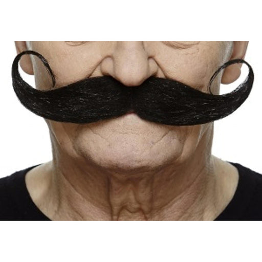 Black Moustache - Self Adhesive