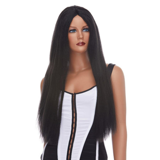 "Black Witch Wig For Budget Costume"