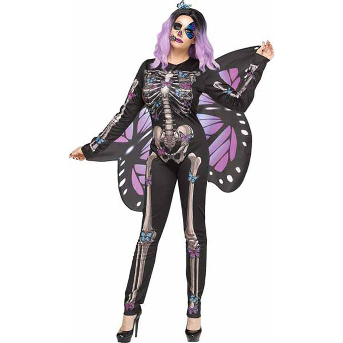 Blue Butterfly Bones Costume.